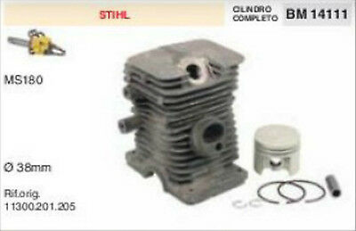 11300.201.205 CILINDRO E PISTONE COMPLETO MOTOSEGA STIHL MS180 MS 180 Ø 38 mm