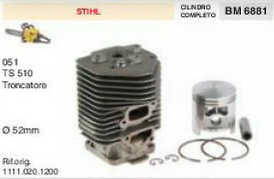 1111.020.1200 CILINDRO E PISTONE MOTOSEGA STIHL 051 TS510 TS 510 Ø 52 mm