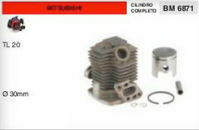 CILINDRO E PISTONE COMPLETO DECESPUGLIATORE MITSUBISHI TL20 TL 20 Ø 30 mm