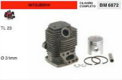 CILINDRO E PISTONE COMPLETO DECESPUGLIATORE MITSUBISHI TL23 TL 23 Ø 31 mm