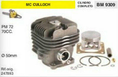 227893 CILINDRO E PISTONE MOTOSEGA McCULLOCH PM 72 pm72 70cc Ø 50 mm