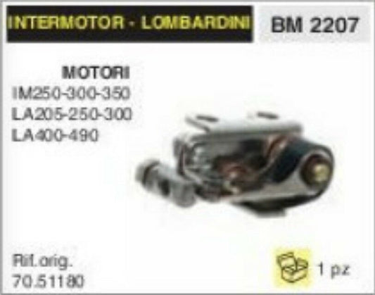 70.51180 CONTATTI PUNTINE MOTORE LOMBARDINI LA 205 250 300 400 490