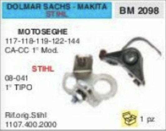 1107.400.2000 CONTATTI PUNTINE MOTOSEGA STIHL 08 041 1° TIPO ADATTABILE
