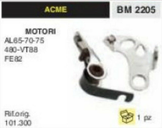 101.300 CONTATTI PUNTINE MOTORE ACME AL65 AL70 AL75 480VT88 FE82