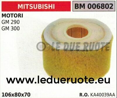 KA40039AA FILTRO ARIA COMPLETO MOTORE MITSUBISHI GM 290 300 106x80x70