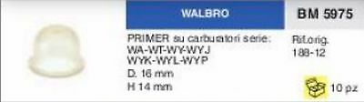 188-12 PRIMER POMPETTA POMPA MISCELA CARBURATORE WALBRO Ø 16 mm H 14 mm