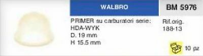 188-13 PRIMER POMPETTA POMPA MISCELA CARBURATORE WALBRO Ø 19 mm H 15,5 mm