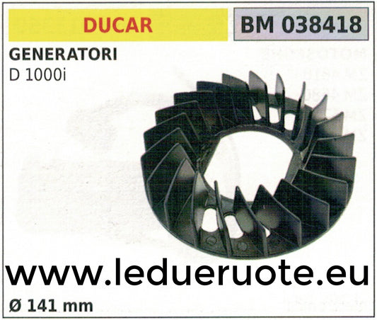 VOLANO MAGNETICO magnete ventola GENERATORE GRUPPO ELETTROGENO DUCAR D1000i Ø141