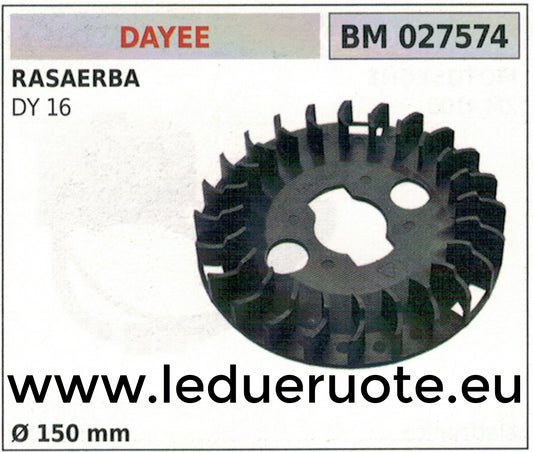 VOLANO MAGNETICO magnete ventola RASAERBA TOSAERBA MOTORE DAYEE DY16 Ø 150