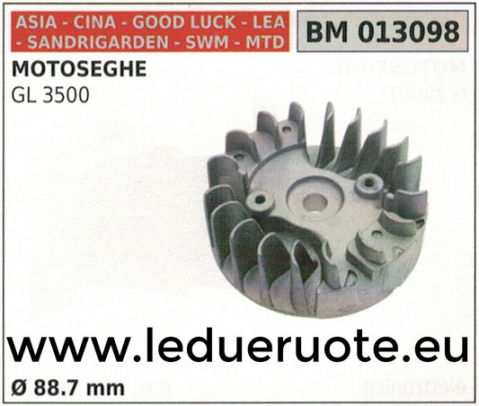 VOLANO MAGNETICO magnete ventola MOTOSEGA CINESE SANDRIGARDEN LEA MTD GL 3500