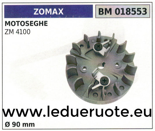 VOLANO MAGNETICO magnete ventola ventolina MOTOSEGA ZOMAX ZM 4100 Ø 90