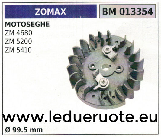 VOLANO MAGNETICO magnete ventola ventolin MOTOSEGA ZOMAX ZM 4680 5200 5410 Ø99.5