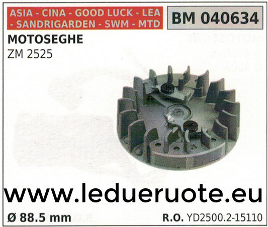 VOLANO MAGNETICO magnete ventola MOTOSEGA IMPORTAZIONE CINA GOODLUCK ZM 2525