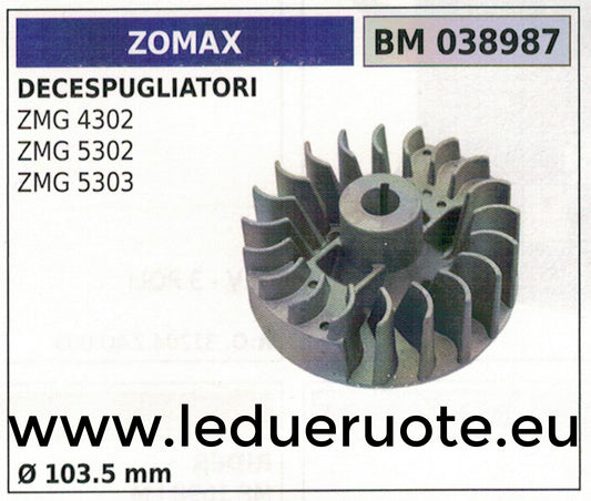 VOLANO MAGNETICO magnete ventola DECESPUGLIATORE ZOMAX ZMG 4302 5302 5303 Ø103.5
