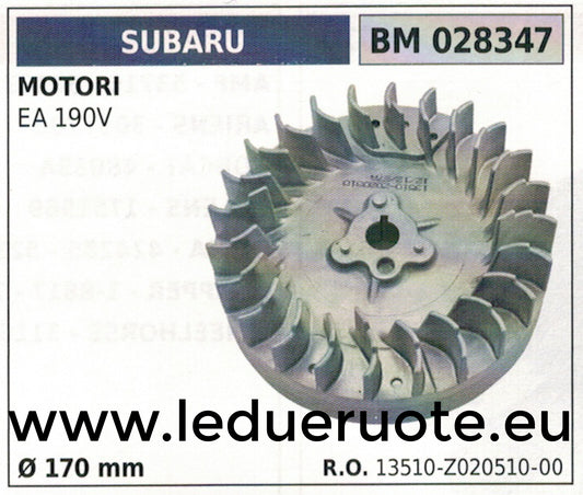 13510Z02051000 VOLANO MAGNETICO magnete ventola MOTORE SUBAR EA 190V Ø 170