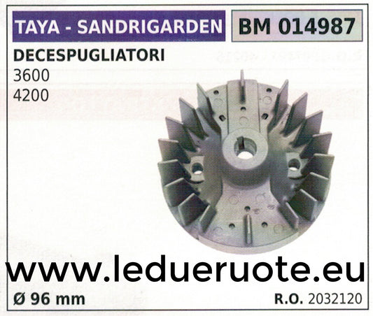 2032120 VOLANO MAGNETICO magnete DECESPUGLIATORE TAYA SANDRIGARDEN 3600 4200 Ø96