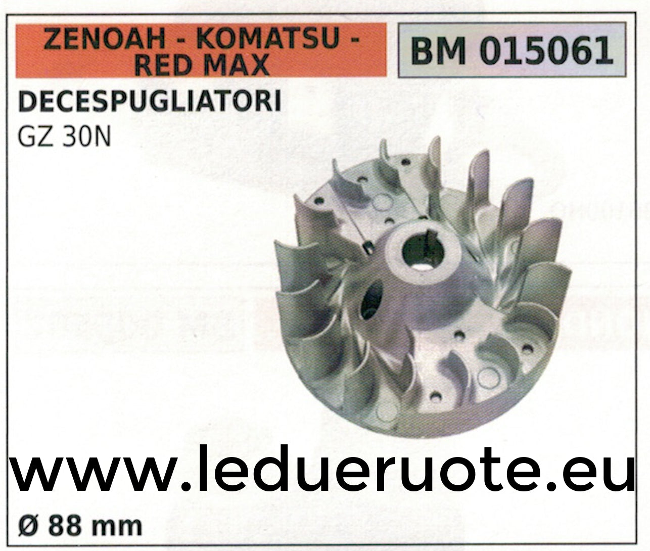 VOLANO MAGNETICO magnete ventol DECESPUGLIATORE ZENOAH KOMATSU REDMAX GZ 30N Ø88