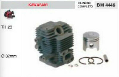 CILINDRO E PISTONE DECESPUGLIATORE KAWASAKI TH23 TH 23 Ø 32 mm