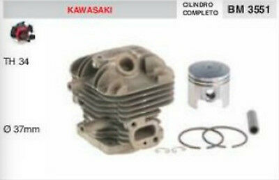CILINDRO E PISTONE DECESPUGLIATORE KAWASAKI TH34 TH 34 Ø 37 mm