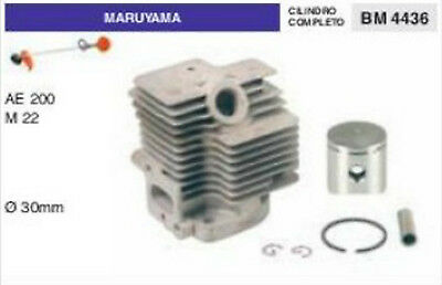 CILINDRO E PISTONE DECESPUGLIATORE MARUYAMA AE200 M22 AE 200 M 22 Ø 30 mm