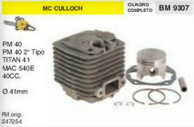 247254 CILINDRO E PISTONE MOTOSEGA McCULLOCH PM40 TITAN 41 MAC 540 40cc Ø 41 mm