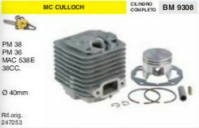 247253 CILINDRO E PISTONE MOTOSEGA McCULLOCH PM38 OM36 mac 538 38cc Ø 40 mm