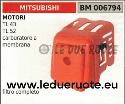 FILTRO ARIA COMPLETO MOTORE DECESPUGLIATORE MITSUBISHI TL43 TL52 TL 43 52