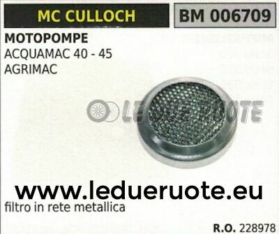 228978 FILTRO ARIA IN RETE MOTOPOMPA a scoppio McCULLOCH ACQUAMAC 40 45 AGRIMAC