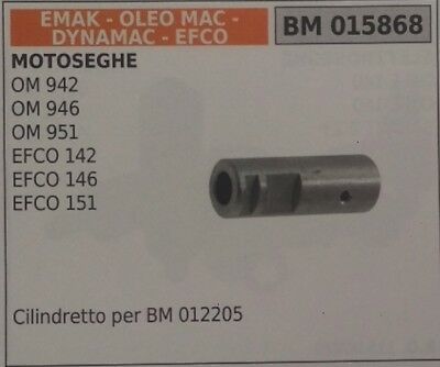 CILINDRETTO POMPA OLIO MOTOSEGA OLEOMAC 942 946 951 EFCO 142 146 151