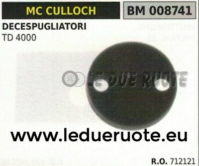 712121 SPUGNA elemento filtrante FILTRO ARIA DECESPUGLIATORE McCULLOCH TD 4000
