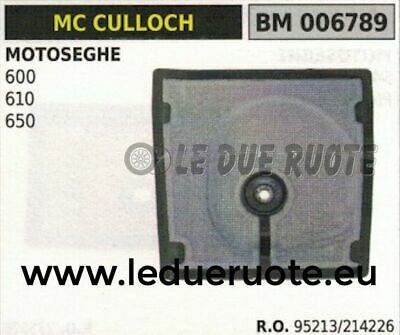 95213 214226 FILTRO ARIA elemento filtrante MOTOSEGA McCULLOCH 600 610 650