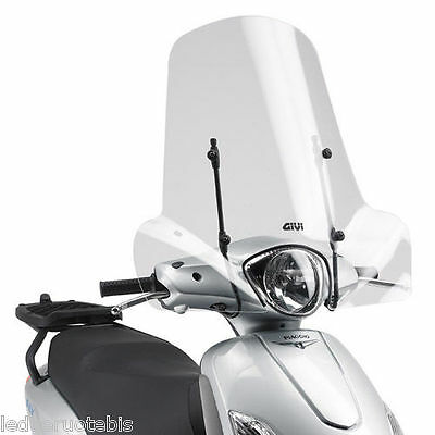 PARAVENTO PARABREZZA WINDSCREEN PLEXIGLAS PIAGGIO Fly 50 100 125 150 '04 '14 NEW