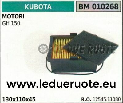 1254511080 FILTRO ARIA COMPLETO MOTORE KUBOTA GH 150 130x110x45