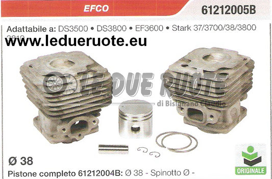 61212005B KIT CILINDRO E PISTONE ORIGINALE  DECESPUGLIATORE DS 3500 3800 EF3600