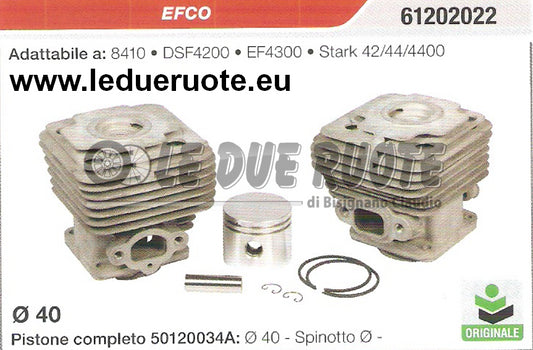 61202022 KIT CILINDRO E PISTONE EFCO STARK 42 44 4400 DECESPUGLIATORE