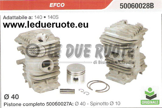 50060028B KIT CILINDRO E PISTONE ORIGINALE EFCO 140 140S DECESPUGLIATORE