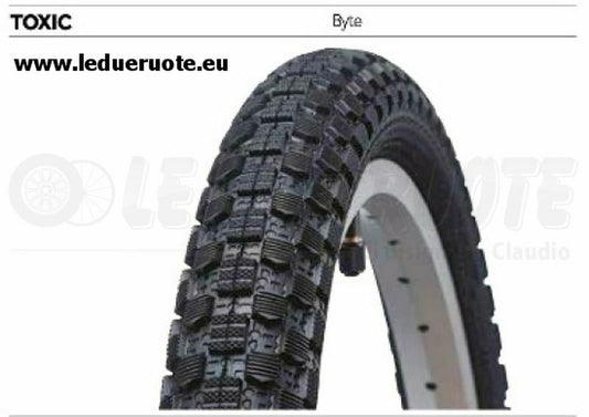 95215 COPERTONE BYTE 20 x 2.125 TOXIC BMX MOUNTAIN BIKE MTB PASSEGGIO CROSS