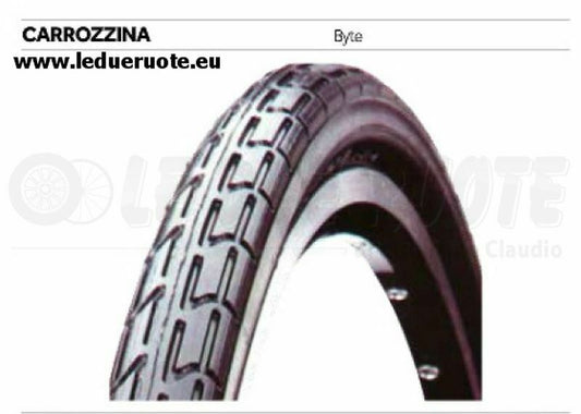 92672 COPERTONE BYTE 24 x 1 3/8 CARROZZINA ABANO GR grigio pneumatico ruota