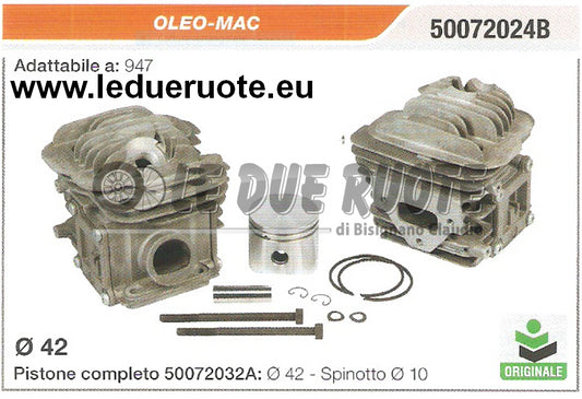50072024B KIT CILINDRO E PISTONE OLEO-MAC 947 MOTOSEGA ORIGINALE