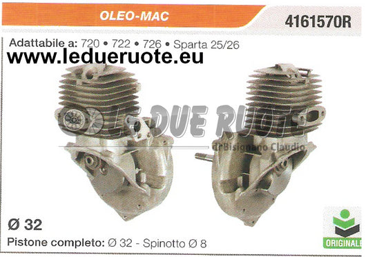 4161570R KIT CILINDRO E PISTONE OLEO-MAC 720 722 726 MOTOSEGA DECESPUGLIATORE