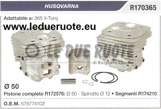575774102 KIT CILINDRO E PISTONE HUSQVARNA 365 X TORQ MOTOSEGA Ø 50 SPIN 12