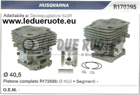 R170395 KIT CILINDRO E PISTONE HUSQVARNA 543R DECESPUGLIATORE Ø 40,5