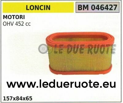 FILTRO ARIA ELEMENTO FILTRANTE MOTORE LONCIN OHV 452cc 157x84x65