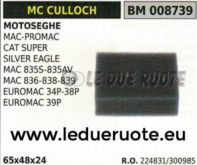 2244831 300985 FILTRO ARIA MOTOSEGA McCULLOCH EUROMAC 34P 38P 39P 65x48