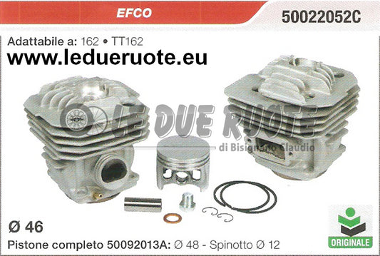 50022052C KIT CILINDRO E PISTONE EFCO 162 TT162 MOTOSEGA ORIGINALE Ø 48 SPIN 12
