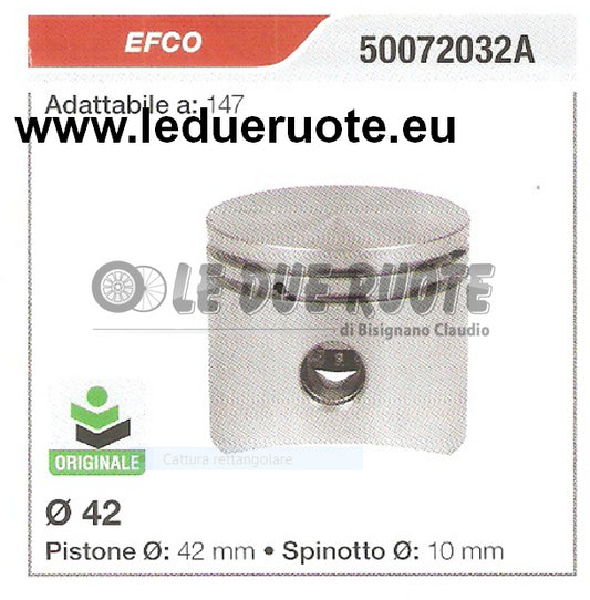 50072032A PISTONE COMPLETO EFCO 147 ORIGINALE MOTOSEGA Ø 42 SPINOTTO 10