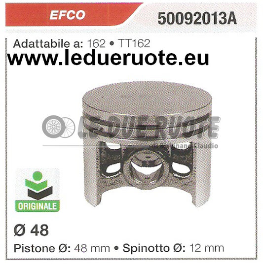 50092013A PISTONE COMPLETO EFCO 162 TT162 ORIGINALE MOTOSEGA Ø 48 SPINOTTO 12
