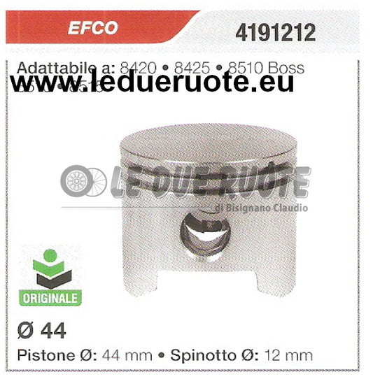 4191212 PISTONE COMPLETO EFCO 8510 8515 ORIGINALE DECESPUGLIATORE Ø 44 SPIN 12