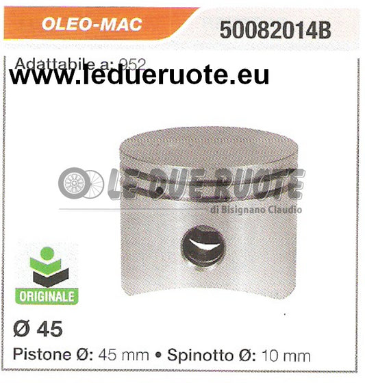 50082014B PISTONE COMPLETO OLEO MAC 952 ORIGINALE MOTOSEGA Ø 45 SPIN 10