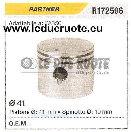 R172596 PISTONE COMPLETO PARTNER PA350 DECESPUGLIATORE MOTOSEGA Ø 41